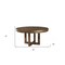 Homeroots 60" X 60" X 30" Antique Gold Poplar Dining Table 318888 - alternate 3