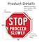 Signmission Stop Proceed Slowly, 18 inch X 18 inch, Vinyl Decal, 2PK OC-D-2PACK-18-13 - alternate 3