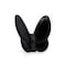 Homeroots 3" Black Crystal Butterfly Figurine Tabletop Sculpture 554014 - alternate 1