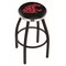 Holland Bar Stool Co 36" Blk Wrinkle Washington State Swivel Bar Stool, Chrome Ring L8B2C36WashSt - alternate 1