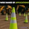 Traffic Kontrol 28in Traffic Safety Cone - 7 Lbs - Lime - 6in +4in Hi Intensity Reflective Collars - 1PC TKTC-28-7-LM-2C - alternate 7