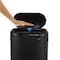 Happimess Robo Kitchen 13.2-Gallon Slim Oval Motion Sensor Touchless Trash Can with Touch Mode, Charcoal Black HPM1016B - alternate 6
