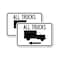 Signmission Trucks Sign All Trucks With Truck Symbol & Left Arrow, 12'' X 18'', Heavy Gauge Aluminum, 2PK A-1218-2PACK-22783 - alternate 1