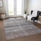 Homeroots 3' X 5' Brown Black And Brick Red Striped Washable Indoor Outdoor Area Rug 605687 - alternate 6