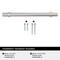 Amerock Central 6-5/16 inch (160mm) Center-to-Center Satin Nickel Cabinet Pull, 25PK 25VMP37163G10 - alternate 3