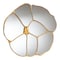 Baxton Studio Novia Antique Goldleaf Flower Accent Wall Mirror 256-14118-ZORO - alternate 1