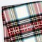 Homeroots 55" X 70" Black Red And White Plaid Cotton Blend Ski House Embroidered Throw Blanket with Fringe 713571 - alternate 4