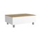 Homeroots 32" White And Oak Brown Wood and Metal Lift Top Coffee Table 535051 - alternate 7