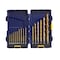Irwin 15-pc. HSS Drill Bit Set, Size No 1, Wire, Titanium Nitride Coating, PK6 4935607 - alternate 1