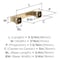 Amerock Hybridize 3 inch (76mm) Center-to-Center Champagne Bronze Cabinet Pull, 25PK 25VMP37060CZ - alternate 3