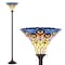 Jonathan Y Peacock Tiffany-Style 70" Torchiere LED Floor Lamp, Bronze JYL8006A - alternate 7
