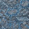 Homeroots 2' X 3' Blue and Black Floral Washable Non Skid Indoor Outdoor Area Rug 564302 - alternate 7