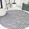 Jonathan Y Balansat Moroccan Diamond Dark Gray 5 ft Round Indoor/Outdoor Area Rug IBZ100A-5R - alternate 1