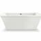 Maax Optik 6636 F Acrylic Freestanding Center Drain Bathtub in White with White Skirt 105742-000-001-100 - alternate 4