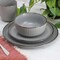 Elama Leo 16 Piece Stoneware Dinnerware Set In Light Gray ELM-LEO-LG - alternate 7