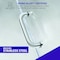Anzzi Passion Series 24 in. x 70 in. H Hinged Frameless Shower Door in Brushed Nickel with Tsunami Guard Tempered Glass SD-AZ8075-01BN - alternate 9