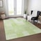Homeroots 3' X 5' Artichoke Green And Mint Green Striped Washable Indoor Outdoor Area Rug 581629 - alternate 8