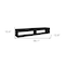 Homeroots 59" Black Floating Mount TV Stand 569213 - alternate 10