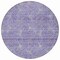Homeroots 8' Purple And Ivory Round Geometric Washable Indoor Outdoor Area Rug 614109 - alternate 9