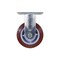 Vestil Polyurethane Rigid Caster 5 In. Diameter x 2 In. Width 600 Lb. Capacity Maroon/Gray CST-VE-5X2PUP-R - alternate 4