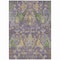 Homeroots 8' X 10' Purple Green And Brown Floral Washable Indoor Outdoor Area Rug 605298 - alternate 9