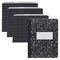 Roaring Spring Case of Black Marble Comp Notebooks, Unruled Blank, 50 sht, 15lb White Paper, 9.75"x7.75", Hard Cover, PK48 77260cs - alternate 5