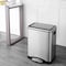 Happimess Elmo Rectangular 8-Gallon Double Bucket Trash Can with Soft-Close Lid, Platinum Silver HPM1004A - alternate 8