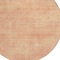 Homeroots 8' Peach Round Washable Indoor Outdoor Area Rug 598838 - alternate 8