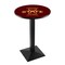 Holland Bar Stool Co 42" Blk Wrinkle Iowa State Pub Table, 36" dia. Top L217B4236IowaSt - alternate 1