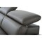 Homeroots Dark Gray Genuine Leather L Shaped Two Piece Sofa and Chaise Sectional 372109 - alternate 5