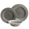 Studio California Mauna 12 Piece Dinnerware Set in  Gray Crackle Look Decal 114336.12 - alternate 4