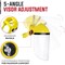 Safe Handler Face Shield, Polycarbonate, Yellow BLSH-MS-HVFS-16 - alternate 6