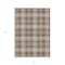 Homeroots 5' X 8' Brown Beige And Gold Plaid Washable Indoor Outdoor Area Rug 597094 - alternate 6