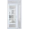 Vdomdoors Front Exterior Prehung FiberGlass Door Frosted Glass / Manux 8002 White Silk / Sidelight and Transo MANUX8002EXD-WS-W36+14 x H80+14-LH - alternate 5