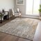 Homeroots 5' X 8' Beige Gray And Taupe Abstract Washable Indoor Outdoor Area Rug 577224 - alternate 6