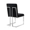 Homeroots Set of Two Tufted Black and Silver Upholstered Velvet Dining Side Chairs 543551 - alternate 7