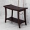Homeroots 23" X 30" Dark Brown Solid Wood Rectangular Shower Bench With Shelf 383314 - alternate 4