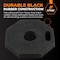 Xpose Safety 13 lb Octagon Rubber Base for Delineator Post, 6PK BASE-O-13-6-X - alternate 5