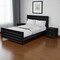 Homeroots Three Piece Black Solid Wood Bedroom Set 523693 - alternate 10