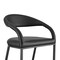 Armen Living Ramona 26in Counter Stool with Matte Black Iron and Black Faux Leather LCRABABLK26 - alternate 8