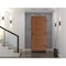 Vdomdoors Front Exterior Prehung Metal-Plastic Door, Manux 8111 Walnut, Office Commercial and Residential Doo MANUX8111EXD-WLN-W36xH80-LH - alternate 3