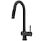 Vigo Gramercy Single-Handle Pull-Down Sprayer Kitchen Faucet with Touchless Sensor in Matte Black VG02008MBS - alternate 1