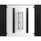 Vdomdoors Front Exterior Prehung Aluminum Double Doors Ronex1055 Teak Mirrored Clear Glass 2 Sidelights Entry RONEX1055DEXD-OAK-W14+72+14xH96-RH-O - alternate 1