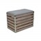 Homeroots 24in Gray and Brown Linen Upholstered Storage Bench with Flip Top 379836 - alternate 5