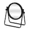 Homeroots 10" Black Metal Round Framed Adjustable Makeup Shaving Tabletop Mirror 716309 - alternate 8