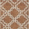 Homeroots 5' X 8' Brown And Ivory Geometric Washable Indoor Outdoor Area Rug 593781 - alternate 5