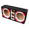 Deejay Led Two 10-in Woofers plus Three Tweeters WHITE Empty Chuchera Speaker Enclosure D10T3WHITE - alternate 5