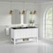 James Martin Vanities Breckenridge 60" Double Vanity, Bright White, w/ 3 CM Phantome Eclos Top 330-V60D-BW-3PHT - alternate 5