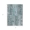 Homeroots 5' X 8' Teal Blue Charcoal And Gray Abstract Washable Indoor Outdoor Area Rug 618782 - alternate 4