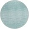 Homeroots 8' Aqua And Ivory Round Abstract Washable Indoor Outdoor Area Rug 587394 - alternate 7